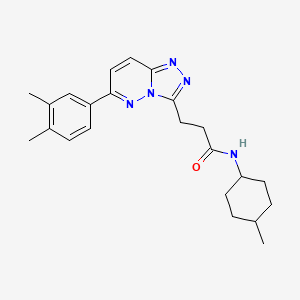 molecular formula C23H29N5O B2912634 3-(6-(3,4-dimethylphenyl)-[1,2,4]triazolo[4,3-b]pyridazin-3-yl)-N-(4-methylcyclohexyl)propanamide CAS No. 1251625-20-3