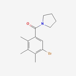 molecular formula C14H18BrNO B2912650 (5-Bromo-2,3,4-trimethylphenyl)(pyrrolidin-1-yl)methanone CAS No. 399006-00-9