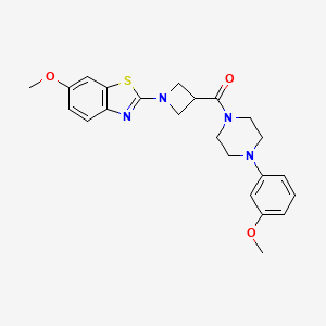 (1-(6-Methoxybenzo[d]thiazol-2-yl)azetidin-3-yl)(4-(3-methoxyphenyl)piperazin-1-yl)methanone
