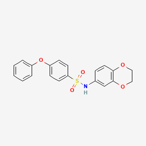 molecular formula C20H17NO5S B2912657 N-(2,3-dihydro-1,4-benzodioxin-6-yl)-4-phenoxybenzenesulfonamide CAS No. 670272-72-7