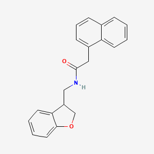 molecular formula C21H19NO2 B2912659 N-[(2,3-dihydro-1-benzofuran-3-yl)methyl]-2-(naphthalen-1-yl)acetamide CAS No. 2097924-80-4