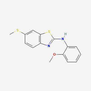 N-(2-methoxyphenyl)-6-(methylthio)benzo[d]thiazol-2-amine