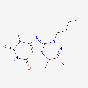 1-Butyl-3,4,7,9-tetramethyl-4H-purino[8,7-c][1,2,4]triazine-6,8-dione