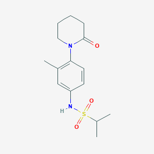 N-(3-methyl-4-(2-oxopiperidin-1-yl)phenyl)propane-2-sulfonamide