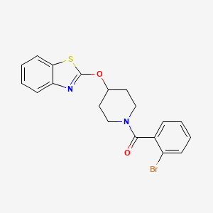 (4-(Benzo[d]thiazol-2-yloxy)piperidin-1-yl)(2-bromophenyl)methanone