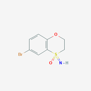 molecular formula C8H8BrNO2S B2912695 6-Bromo-4-imino-2,3-dihydro-1,4lambda6-benzoxathiine 4-oxide CAS No. 2219376-14-2