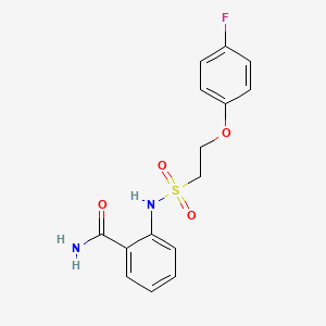 B2912698 2-(2-(4-Fluorophenoxy)ethylsulfonamido)benzamide CAS No. 1351586-94-1