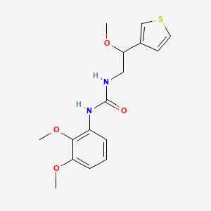 molecular formula C16H20N2O4S B2912709 1-(2,3-Dimethoxyphenyl)-3-(2-methoxy-2-(thiophen-3-yl)ethyl)urea CAS No. 1448066-69-0