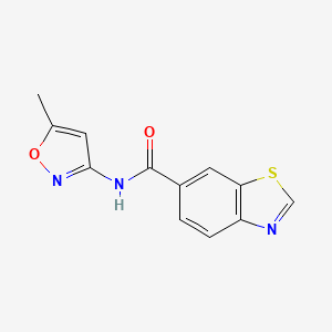 B2912711 N6-(5-methylisoxazol-3-yl)-1,3-benzothiazole-6-carboxamide CAS No. 681170-14-9