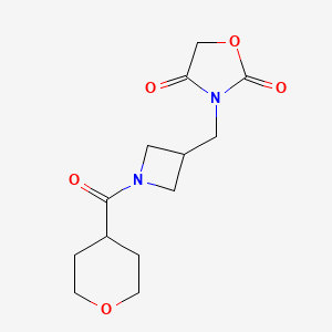 3-((1-(tetrahydro-2H-pyran-4-carbonyl)azetidin-3-yl)methyl)oxazolidine-2,4-dione