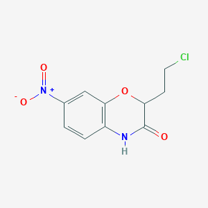 2-(2-chloroethyl)-7-nitro-2H-1,4-benzoxazin-3(4H)-one