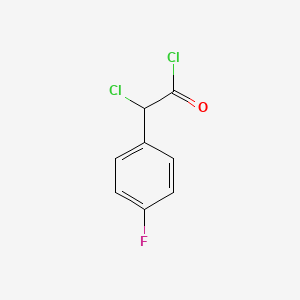molecular formula C8H5Cl2FO B2912742 2-Chloro-2-(4-fluorophenyl)acetyl chloride CAS No. 913259-65-1
