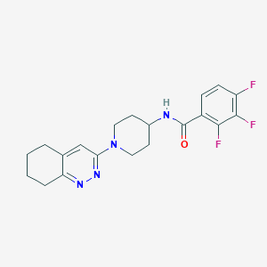 2,3,4-trifluoro-N-(1-(5,6,7,8-tetrahydrocinnolin-3-yl)piperidin-4-yl)benzamide
