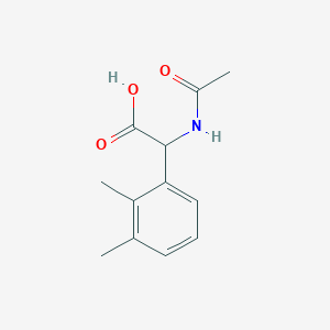 molecular formula C12H15NO3 B2912768 2-Acetamido-2-(2,3-dimethylphenyl)acetic acid CAS No. 1342562-84-8