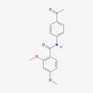 molecular formula C17H17NO4 B291278 N-(4-acetylphenyl)-2,4-dimethoxybenzamide 