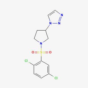 1-(1-((2,5-dichlorophenyl)sulfonyl)pyrrolidin-3-yl)-1H-1,2,3-triazole