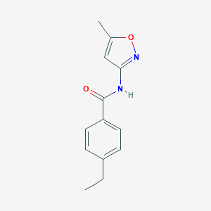 molecular formula C13H14N2O2 B291279 4-ethyl-N-(5-methyl-3-isoxazolyl)benzamide 