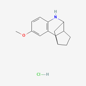 molecular formula C14H18ClNO B2912814 8-Methoxy-2,3,3A,4,5,9B-hexahydro-1H-1,4-methanocyclopenta[C]quinoline hydrochloride CAS No. 2459962-80-0