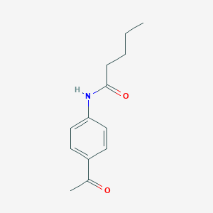 molecular formula C13H17NO2 B291282 N-(4-acetylphenyl)pentanamide 