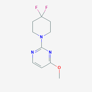 molecular formula C10H13F2N3O B2912823 2-(4,4-Difluoropiperidin-1-yl)-4-methoxypyrimidine CAS No. 2329235-31-4