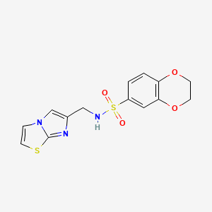 N-(imidazo[2,1-b][1,3]thiazol-6-ylmethyl)-2,3-dihydro-1,4-benzodioxine-6-sulfonamide