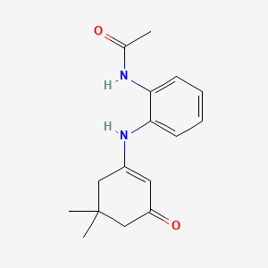 N-(2-((5,5-Dimethyl-3-oxocyclohex-1-enyl)amino)phenyl)ethanamide