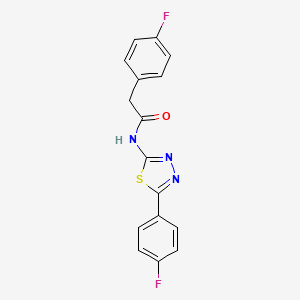 2-(4-fluorophenyl)-N-(5-(4-fluorophenyl)-1,3,4-thiadiazol-2-yl)acetamide