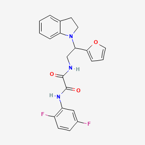 N1-(2,5-difluorophenyl)-N2-(2-(furan-2-yl)-2-(indolin-1-yl)ethyl)oxalamide
