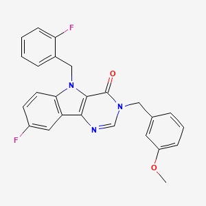 8-fluoro-5-(2-fluorobenzyl)-3-(3-methoxybenzyl)-3H-pyrimido[5,4-b]indol-4(5H)-one