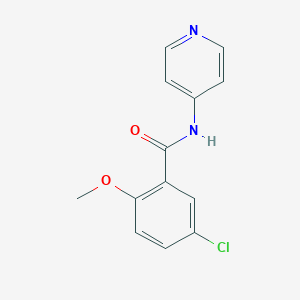 molecular formula C13H11ClN2O2 B291286 5-chloro-2-methoxy-N-pyridin-4-ylbenzamide CAS No. 5703-54-8