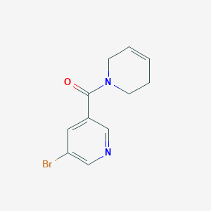 molecular formula C11H11BrN2O B2912862 (5-Bromopyridin-3-yl)-(3,6-dihydro-2H-pyridin-1-yl)methanone CAS No. 1708695-99-1