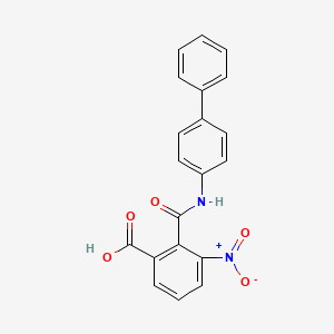 molecular formula C20H14N2O5 B2912871 2-({[1,1'-Biphenyl]-4-yl}carbamoyl)-3-nitrobenzoic acid CAS No. 2305492-67-3