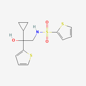 N-(2-cyclopropyl-2-hydroxy-2-(thiophen-2-yl)ethyl)thiophene-2-sulfonamide