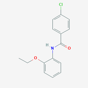 molecular formula C15H14ClNO2 B291289 4-chloro-N-(2-ethoxyphenyl)benzamide 