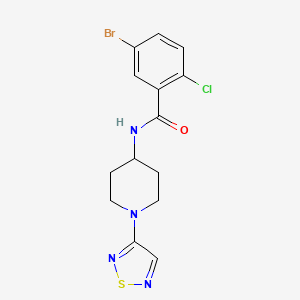 N-(1-(1,2,5-thiadiazol-3-yl)piperidin-4-yl)-5-bromo-2-chlorobenzamide