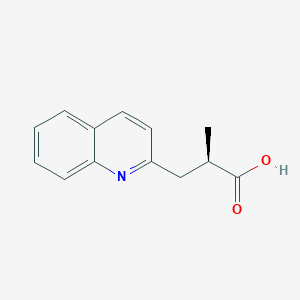 molecular formula C13H13NO2 B2912925 (2R)-2-Methyl-3-quinolin-2-ylpropanoic acid CAS No. 2248173-17-1