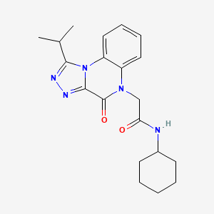 N-cyclohexyl-2-(1-isopropyl-4-oxo-[1,2,4]triazolo[4,3-a]quinoxalin-5(4H)-yl)acetamide