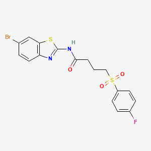 N-(6-bromobenzo[d]thiazol-2-yl)-4-((4-fluorophenyl)sulfonyl)butanamide