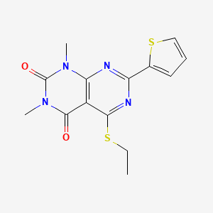 5-Ethylsulfanyl-1,3-dimethyl-7-thiophen-2-ylpyrimido[4,5-d]pyrimidine-2,4-dione