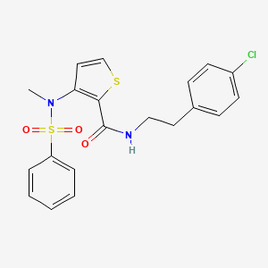 molecular formula C20H19ClN2O3S2 B2912952 N-(2,5-二甲氧基苄基)-3-(4-氧代-2-哌啶-1-基噻吩并[3,2-d]嘧啶-3(4H)-基)丙酰胺 CAS No. 1115871-50-5