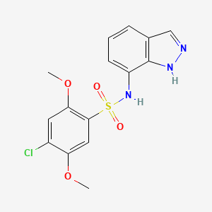 4-chloro-N-(1H-indazol-7-yl)-2,5-dimethoxybenzenesulfonamide