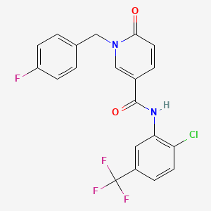 N-(2-chloro-5-(trifluoromethyl)phenyl)-1-(4-fluorobenzyl)-6-oxo-1,6-dihydropyridine-3-carboxamide