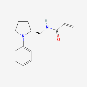 N-[[(2R)-1-Phenylpyrrolidin-2-yl]methyl]prop-2-enamide