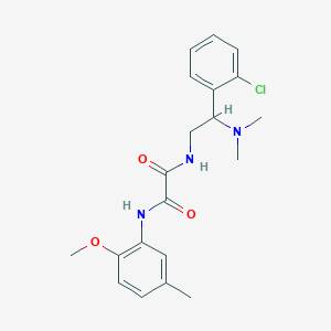 molecular formula C20H24ClN3O3 B2912975 N1-(2-(2-chlorophenyl)-2-(dimethylamino)ethyl)-N2-(2-methoxy-5-methylphenyl)oxalamide CAS No. 1226442-48-3