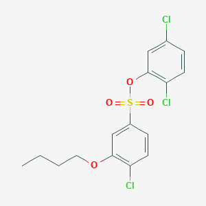 molecular formula C16H15Cl3O4S B2912980 2,5-Dichlorophenyl 3-butoxy-4-chlorobenzene-1-sulfonate CAS No. 2361794-09-2