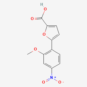molecular formula C12H9NO6 B2912983 5-(2-甲氧基-4-硝基苯基)呋喃-2-甲酸 CAS No. 443290-06-0