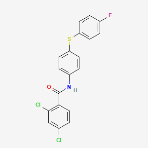 2,4-dichloro-N-{4-[(4-fluorophenyl)sulfanyl]phenyl}benzenecarboxamide