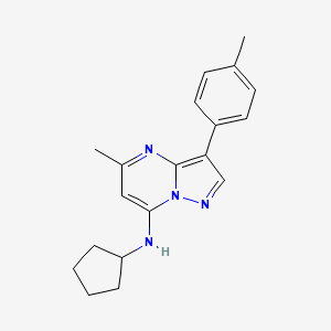 N-cyclopentyl-5-methyl-3-(4-methylphenyl)pyrazolo[1,5-a]pyrimidin-7-amine