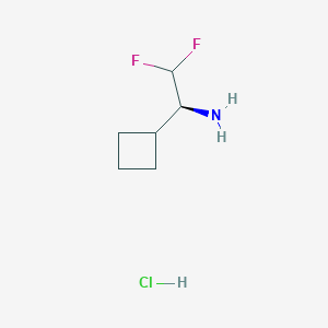 (1S)-1-Cyclobutyl-2,2-difluoroethan-1-amine hcl