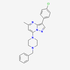 7-(4-Benzylpiperazin-1-yl)-3-(4-chlorophenyl)-5-methylpyrazolo[1,5-a]pyrimidine